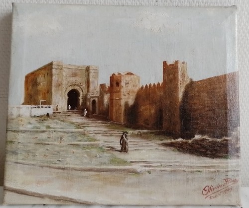 Tableau orientaliste porte - "la,