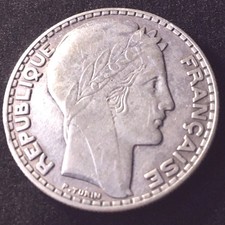 20 francs Turin 1933 Rameaux  longs