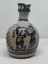 pichet en faïence joli décor breton coeur signé Jean Paul Baudoin