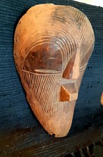 Antique Masque Féminin Kifwebe Songye Congo Kinshasa RDC - Années 1960