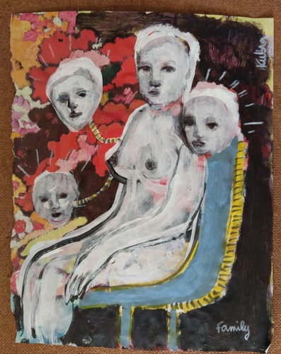 Peinture sur journal art - ,
