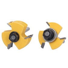 2Pcs Fraise à Rainurer 1/4in