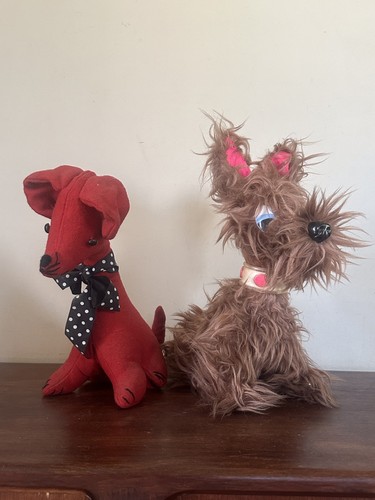 Chiens peluche vintage - chiens,