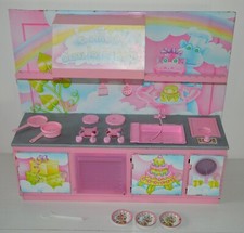 Ancien jouet vintage cuisinière métal VILLAGE DANS LES NUAGES Les Zabars 80's