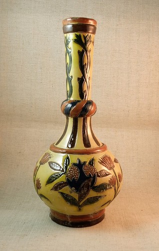 Vase poterie terre vernissée - vase,