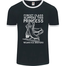 Drôle Cette Princesse Porte Des Patins À Glace T-Shirt Ringer Homme FotL