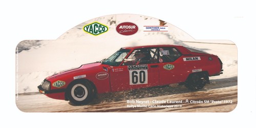 Plaque rallye proto 1972 - plaque,