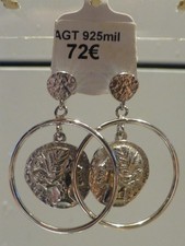 DESTOCKAGE BOUTIQUE BIJOUX - (25) - BOUCLES D'OREILLES en ARGENT (925) - NEUVES