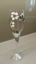 1 Flûte à Champagne Perrier Jouet Verre Émaillé Floral Belle Époque