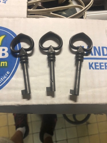 Lot clef cle metal embout - 3,