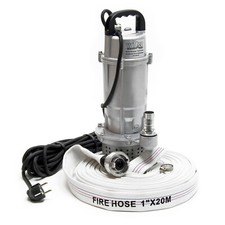 Pompe de relevage pour eaux usées 370W Pompe submersible 1.500 l/h Tuyau 20m