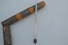 ANCIEN PESE MOÜTS DE  05°- 23° DECUVAGE  TUBE VERRE CARTON VINS MESURE  VITICOLE