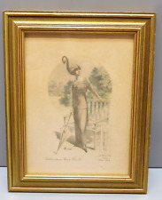 - CADRE CHROMO LA FEMME CHIC Toilette portée par Mme H de R déco collection   D