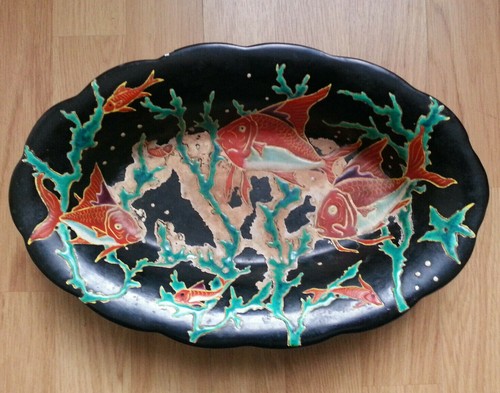 Ancien plat coupe emaux de - plat, en
