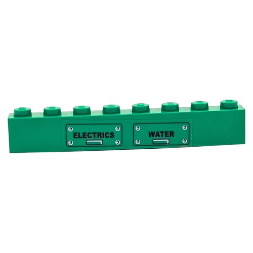 Lego bloc 1x8 vert 3008pb122 - 1x8,