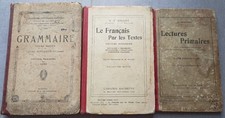 Lot/ 7 livres anciens de lectures et grammaire - choix de lecture et autres ...