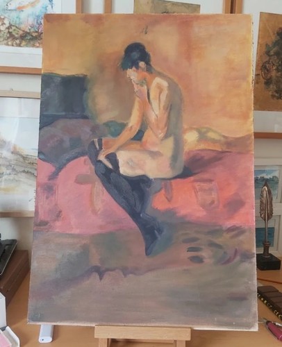 Tableau ancien huile portrait - ancien,