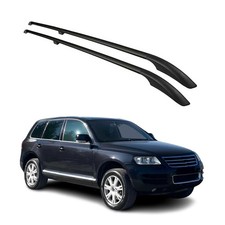 Barres de toit longitudinales pour VW Touareg 2002-2010 Aluminium Noir