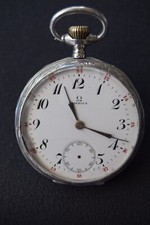 Montre gousset Oméga GRAND PRIX PARIS 1900 Boitier Argent