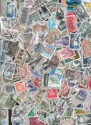 Lot 100 timbres oblitérés - lot,