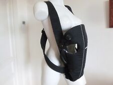 PORTE BEBE MARQUE BABYBJORN TOUT COTON REMBOURE NOIR INTERIEUR VICHY ETAT NEUF