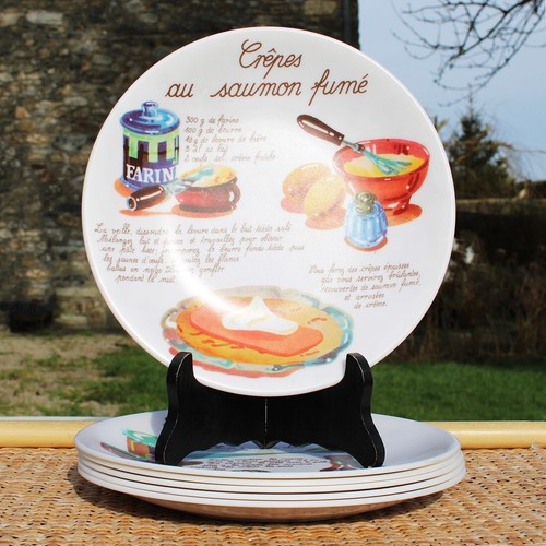 Ensemble assiettes en - de, 6