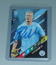 AUTOGRAPH ERLING HAALAND FC MANCHESTER CITY NORWAY PANINI FIFA CARD HAND SIGNED