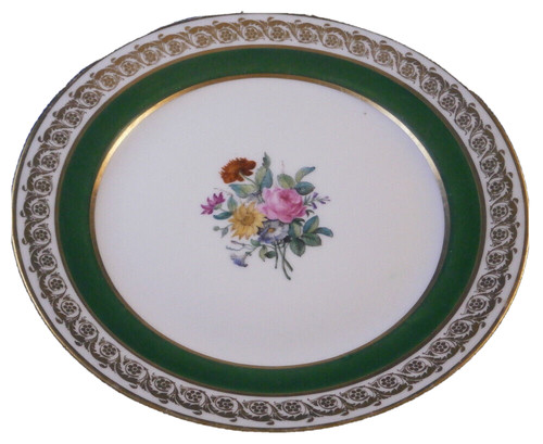Assiette florale porcelaine - assiette,