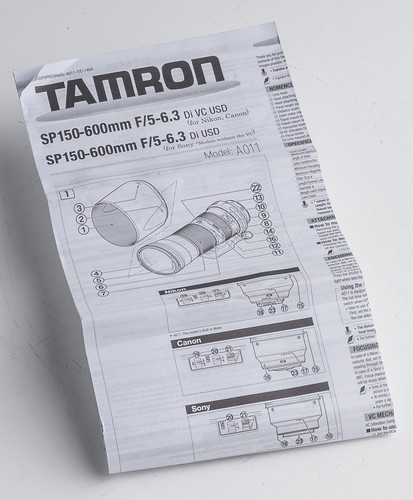 Mode emploi tamron sp - tamron,