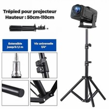 Trépied Universel Pour Projecteur Hauteur Réglable 50-110 cm Interface 1/4"