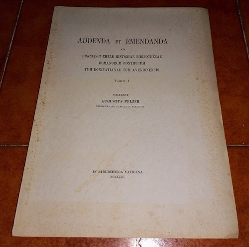 Pelzer addenda et emendanda - pelzer,