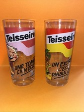 Vintage 1970 Lot 2 verres