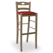 Tabouret h80 en Bois Noyer