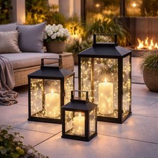 Lot de 3 lanternes déco