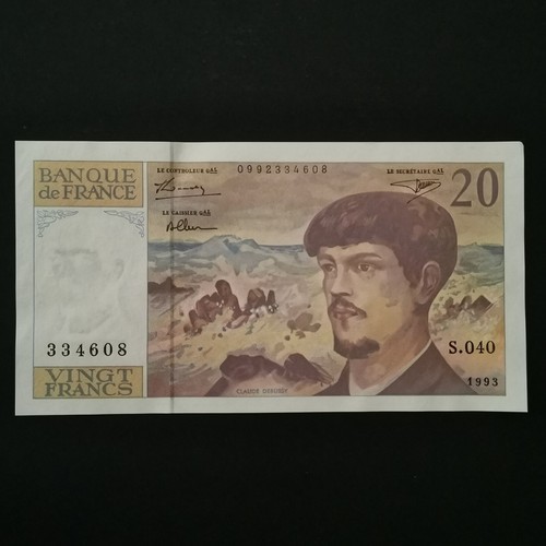 Billet francs debussy - billet,