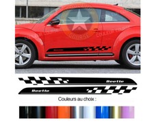 2 X BANDES BAS DE CAISSE POUR NEW BEETLE SPORT DECO PORTIERE STICKER BD540-15