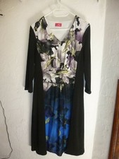 BELLE ROBE  NOIR FLEURI MANCHES 3/4 TOGETHER   L 42/44?