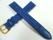 16 mm BRACELET DE MONTRE BLEU