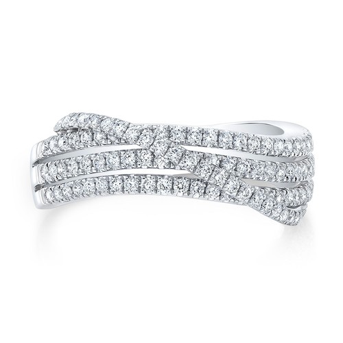 Bague blanc 14k - en, pave
