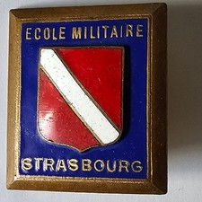 Ecole Militaire de Strasbourg Insigne  Drago Paris H 436 Émaux