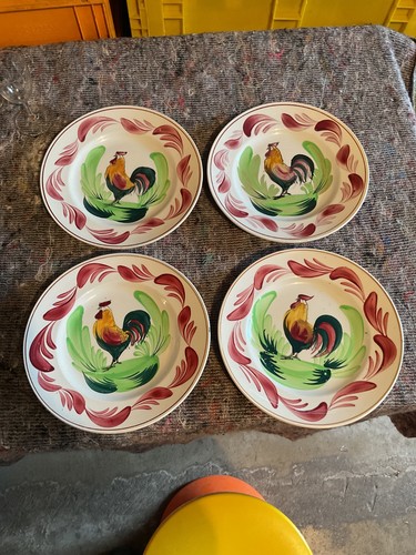 Service assiettes au coq - au,