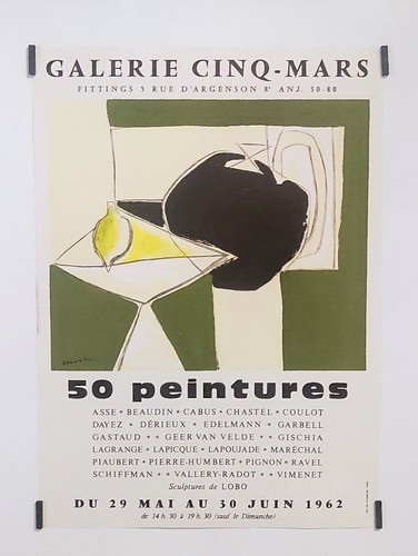 Peintures 1962 affiche - 50,