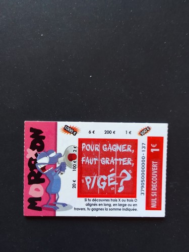 Lot tickets morpion - 4,