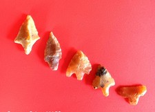  Lot de 5 pointes de flèches