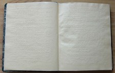 LIVRE EN BRAILLE 1958 LEIPZIG Deutsche Sprachlehre Cours d'Allemand