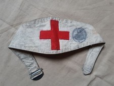 Brassard d'infirmier militaire Service de Santé Armée Française 1939-1940