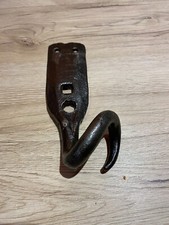 Ancien crochet sur platine,en fer forgé  pour porte volet grille,ferrure penture