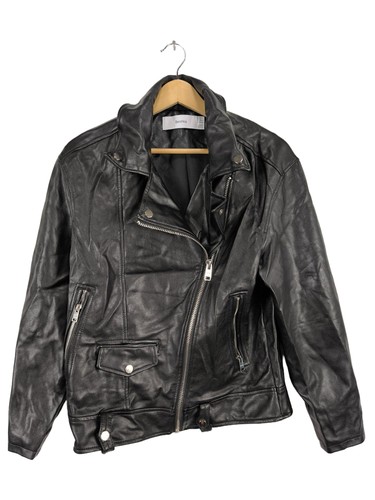 Bershka veste cuir - en,