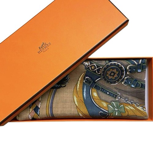Foulard hermès cachemire soie - hermès,