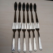 6 couverts à poisson en inox